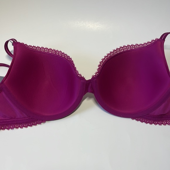 🟡 Calvin Klein Demi Bra - Fuchsia - 34C - Picture 3 of 5